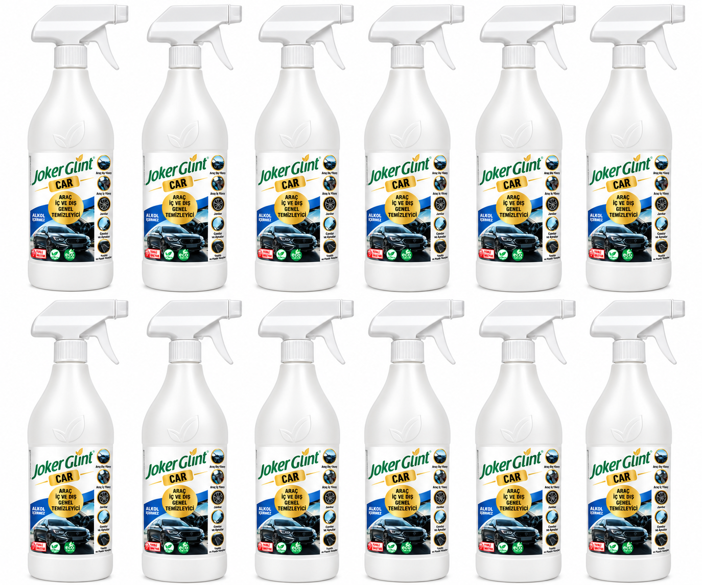 Joker Glint Car Araç İç ve Dış Temizleyici  12X1 LT